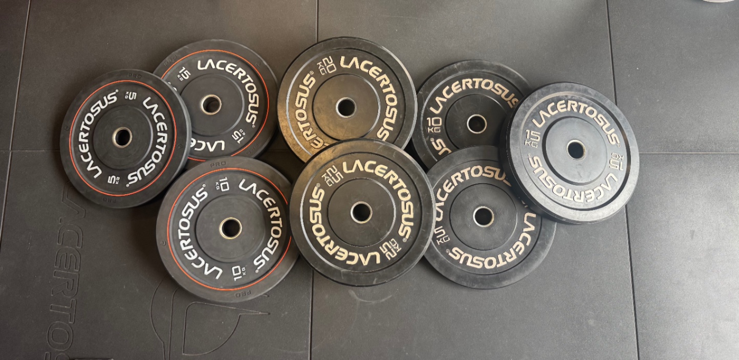 Set completo 210 kg Bumper PRO Lacertosus