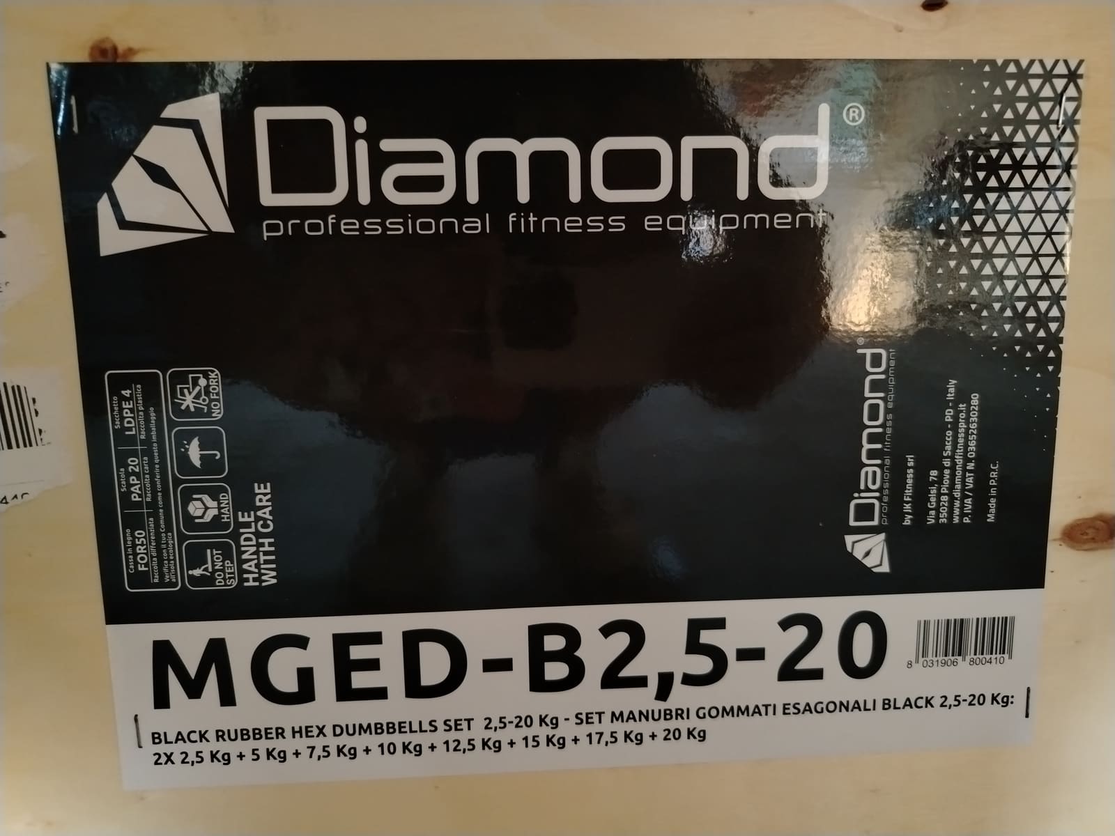 Manubri gommati esagonali diamond - foto 2
