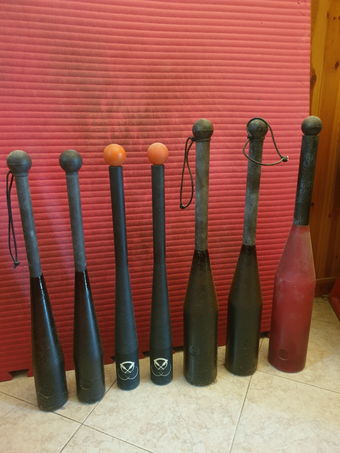 Set di 7 clubbells (clave)