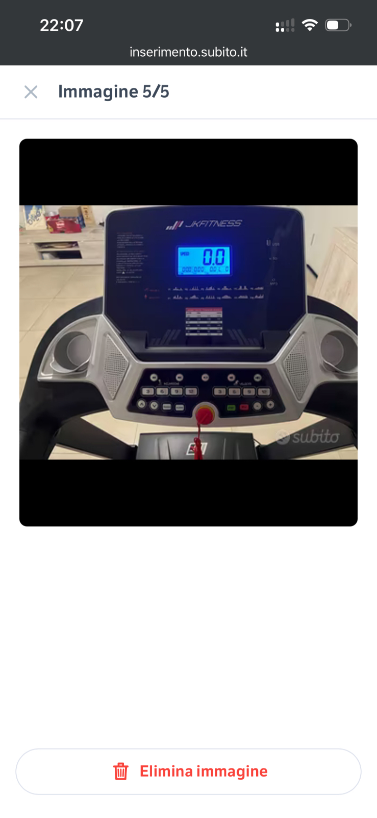 Tapis roulant jk fitness
